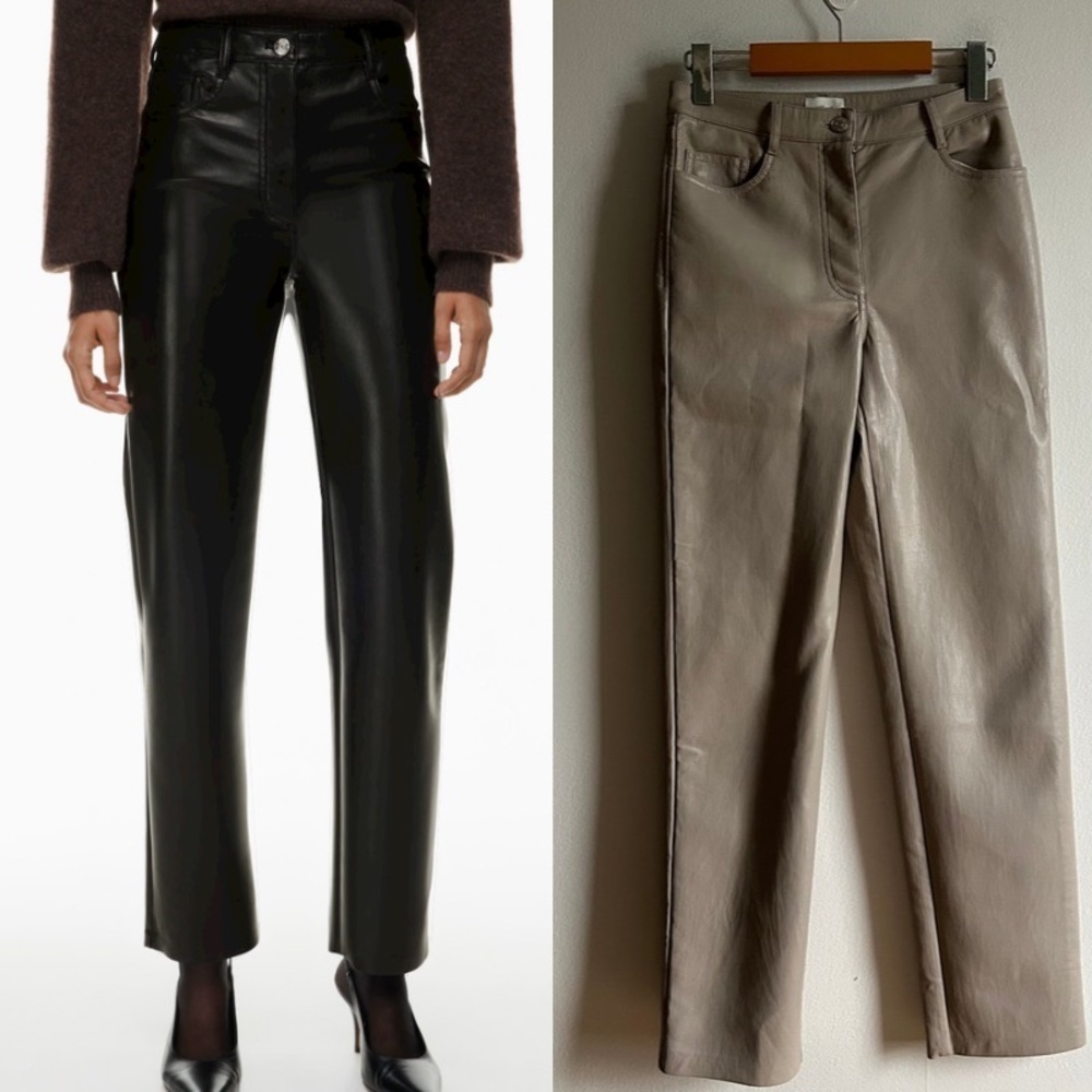 Aritzia Wilfred The Melina Faux Leather Pant